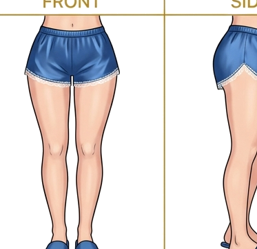 Femme Pyjama - Bas du corps Profil